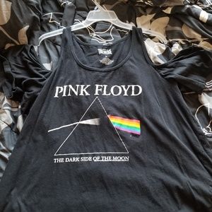Pink floyd cold shoulder tshirt